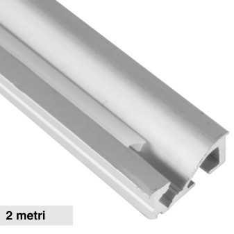 Profilo per Luce Indiretta in Alluminio da 2m per Strisce LED Universo