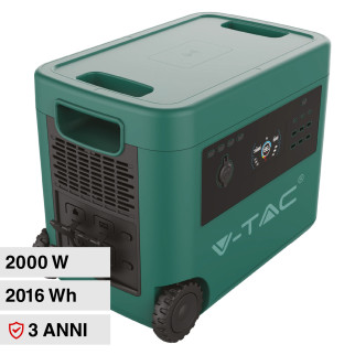 VT-2002 Accumulatore Portatile LiFePO4 2016Wh 2000W V-Tac
