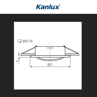 Acquista Kanlux ARGUS II CT-2115-W Portafaretto Rotondo Orientabile