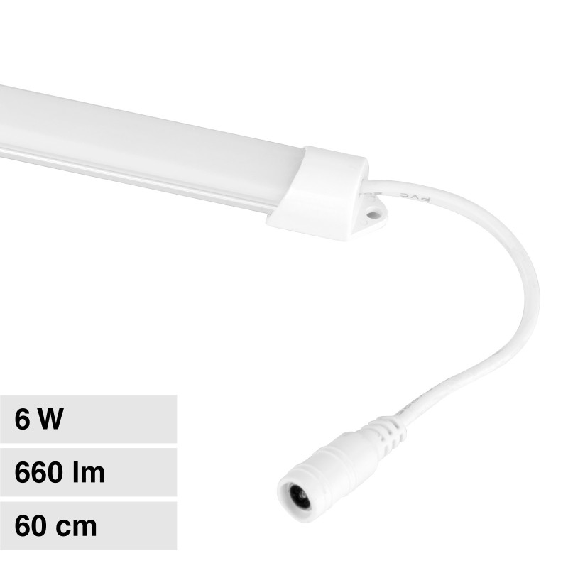 Striscia LED Rigida 6W SMD 120 LED/m 12V in Alluminio 60cm Universo