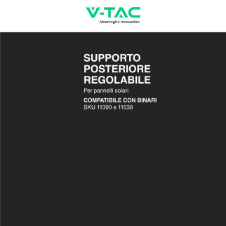 Gamba montaggio Pannelli Solari Fotovoltaici V-Tac
