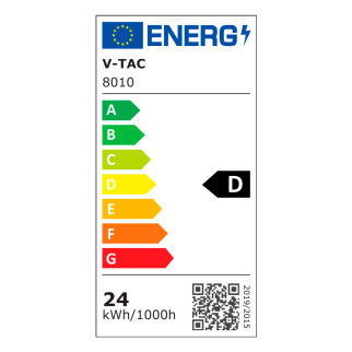 VT-7798 Lampadario LED a Sospensione 24W SMD Colore Nero V-Tac