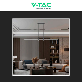 VT-7827 Lampadario LED a Sospensione 19W SMD Colore Nero V-Tac