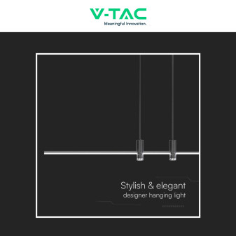 VT-7827 Lampadario LED a Sospensione 19W SMD Colore Nero V-Tac