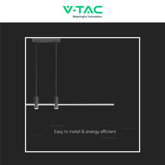 VT-7827 Lampadario LED a Sospensione 19W SMD Colore Nero V-Tac