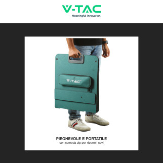 VT-10080 Pannello Fotovoltaico 80W Portatile IP67 V-Tac
