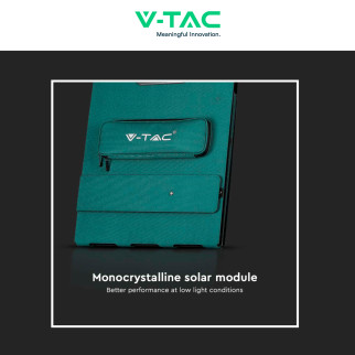 VT-10080 Pannello Fotovoltaico 80W Portatile IP67 V-Tac