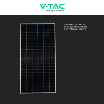 Cavo FV-4 per Pannelli Solari Fotovoltaici V-Tac Nero 500mt