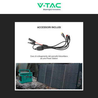 VT-10160 Pannello Fotovoltaico 160W Portatile IP67 V-Tac