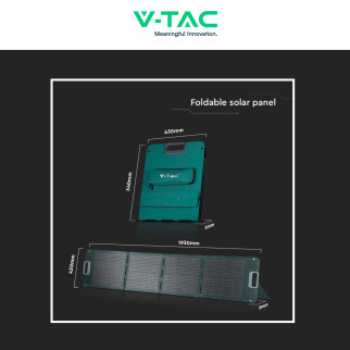 VT-10240 2 Pannelli Fotovoltaici 120W Portatili IP67 V-Tac