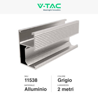 4 Binari in Metallo per Pannelli Solari V-Tac