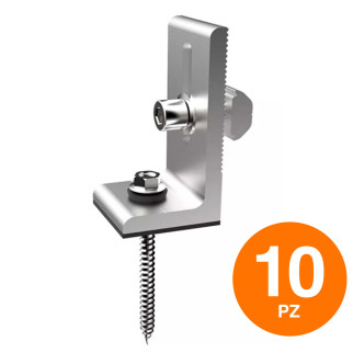 10 Supporti a L per Installazione Pannelli Solari V-Tac