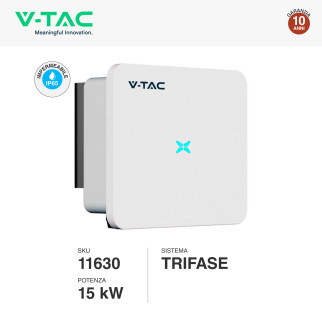 VT-61015 Inverter 15kW Trifase Pannelli Fotovoltaici V-Tac