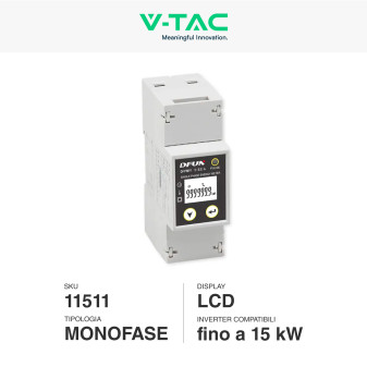 Misuratore Inverter Monofase per Impianti Fotovoltaici V-Tac