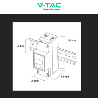 Misuratore Inverter Monofase per Impianti Fotovoltaici V-Tac