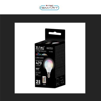 VT-2234 Lampadina LED P45 4,8W E14 RGB+W Dimmerabile V-Tac
