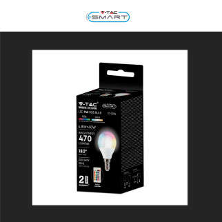 VT-2234 Lampadina LED P45 4,8W E14 RGB+W Dimmerabile V-Tac