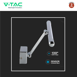 Lampada LED da Specchio 13W VT-7012 SMD Colore Cromo V-Tac