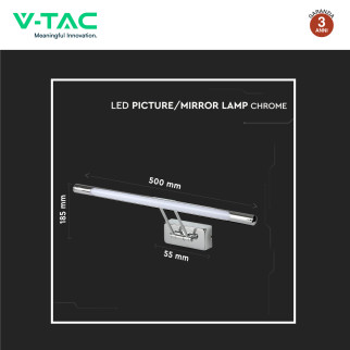 VT-7008 Lampada LED da Specchio 9W SMD Cromo V-Tac Gallery