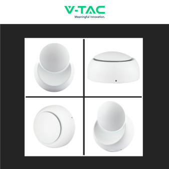 VT-757 Lampada LED da Muro 5W Ruotabile SMD Bianca V-Tac