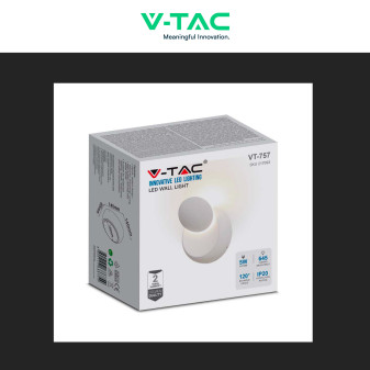 VT-757 Lampada LED da Muro 5W Ruotabile SMD Bianca V-Tac