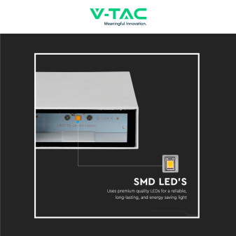 VT-844 Lampada LED da Muro 4W SMD IP65 Colore Bianco V-Tac