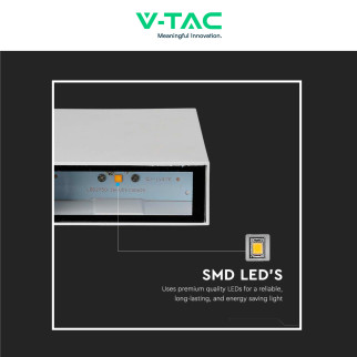 VT-844 Lampada LED da Muro 4W SMD IP65 Colore Bianco V-Tac