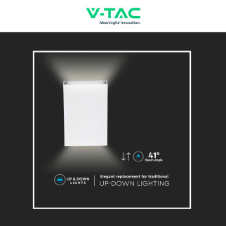 VT-844 Lampada LED da Muro 4W SMD IP65 Colore Bianco V-Tac