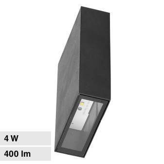VT-844 Lampada LED da Muro 4W SMD IP65 Colore Nero V-Tac
