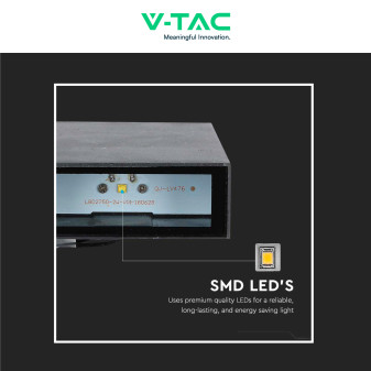 VT-844 Lampada LED da Muro 4W SMD IP65 Colore Nero V-Tac