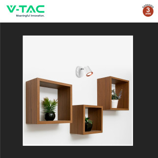 VT-806 Lampada LED da Parete 5W SMD Orientabile Bianca V-Tac