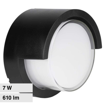 VT-831 Lampada LED da Muro 7W SMD IP65 Colore Nero V-Tac
