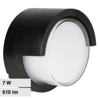 VT-831 Lampada LED da Muro 7W SMD IP65 Colore Nero V-Tac