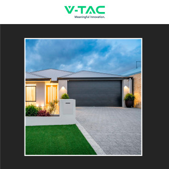 VT-831 Lampada LED da Muro 7W SMD IP65 Colore Nero V-Tac