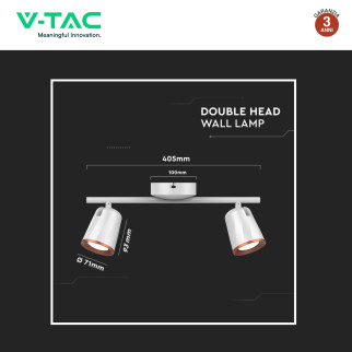 VT-812 Lampada LED da Parete 10W Applique Orientabile V-Tac