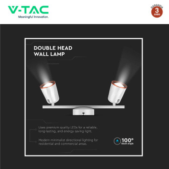 VT-812 Lampada LED da Parete 10W Applique Orientabile V-Tac