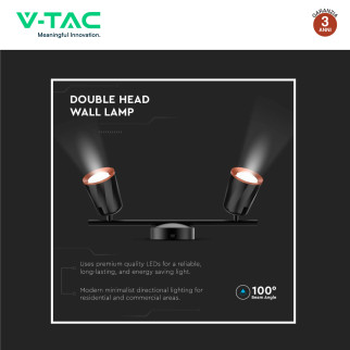 Applique Orientabile V-Tac VT-812 Lampada LED da Parete 10W