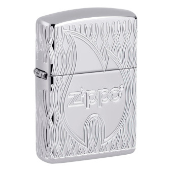 Accendino Zippo mod. 48838 Flame Design Antivento Ricaricabile