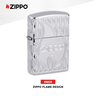 Accendino Zippo mod. 48838 Flame Design Antivento Ricaricabile