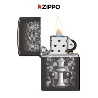 Accendino Zippo 48762 Chess Design Antivento Ricaricabile