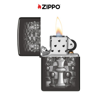 Accendino Zippo 48762 Chess Design Antivento Ricaricabile