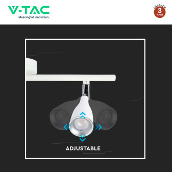 VT-810 Lampada LED Parete 9W SMD Colore Bianco V-Tac