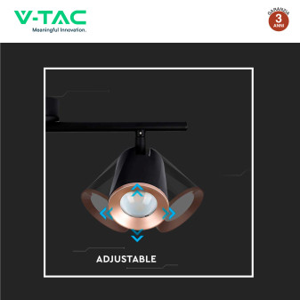 VT-818 Lampada LED Parete 15W SMD Colore Nero V-Tac