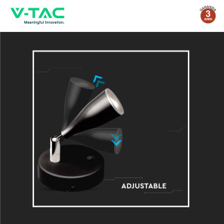VT-805 Lampada LED da Parete 4,5W SMD Colore Nero V-Tac