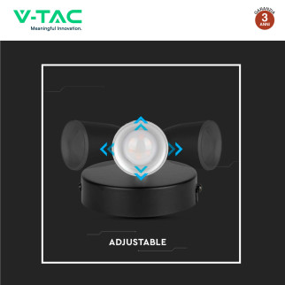 Lampada LED Parete 4,5W SMD Orientabile Bianca V-Tac VT-805