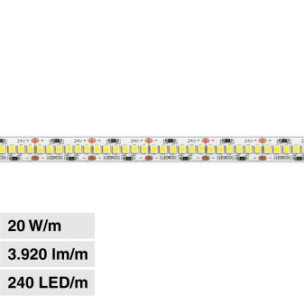 Striscia LED 400W Flessibile SMD Monocolore 24V 20m LEDCO