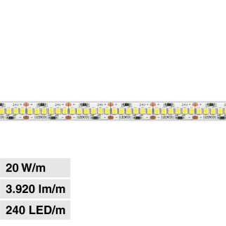 Striscia LED 400W Flessibile SMD Monocolore 24V 20m LEDCO