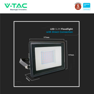 VT-138 Faro LED Floodlight 30W SMD Chip Samsung IP65 V-Tac