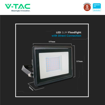 VT-138 Faro LED Floodlight 30W SMD Chip Samsung IP65 V-Tac