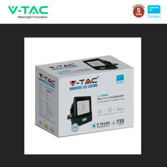 Faro LED 10W SMD Chip Samsung con Sensore IP65 VT-118S V-Tac